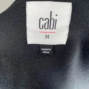 Cabi Black V Neck Sleeveless Crop Top Women's Size Medium Casual Layering